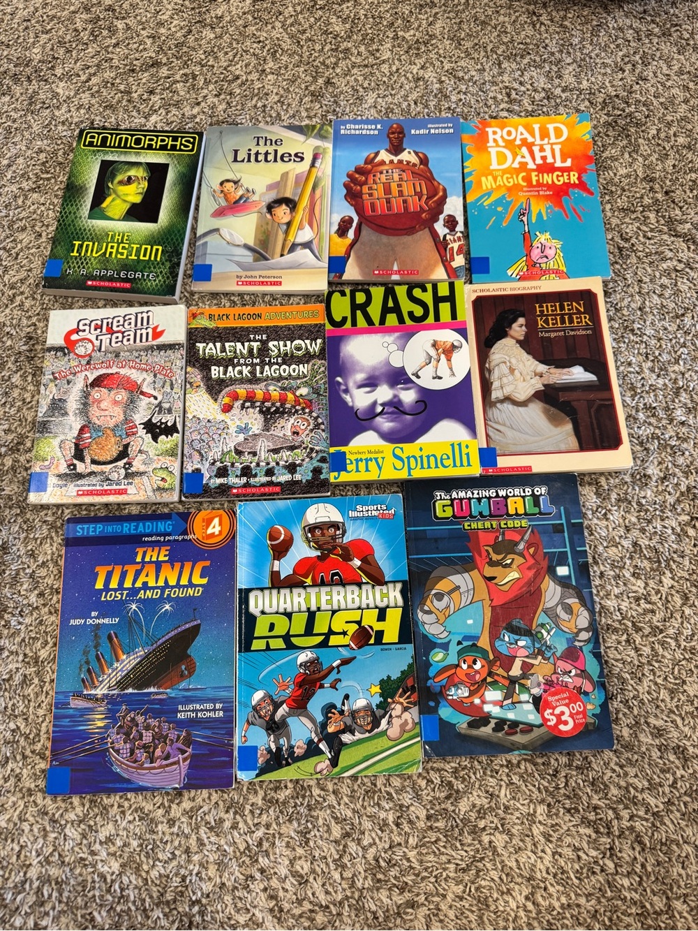 Children's Paperback Book Lot - Mixed Titles